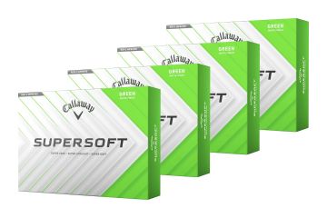 Callaway Supersoft 25 Golfbälle Grün 4er-Pack