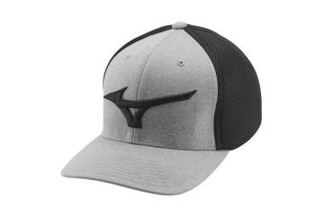 Mizuno Cap Hr Fitted Meshback Grau/Schwarz