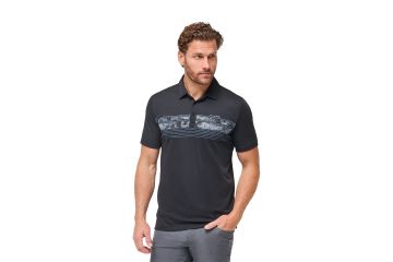 TravisMathew FS24 Hr Polo Mount Thunder Schwarz/Grau M