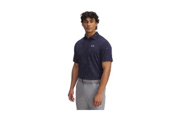 Under Armour FS25 Hr Polo Playoff 3.0 Printed Navy/Hellgrau M