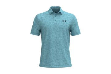 Under Armour FS26 Hr Polo Playoff 3.0 Printed Mint/Türkis M