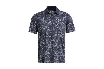 Under Armour FS24 Hr Polo Tee To Green Printed Grau/Lila/Weiß S