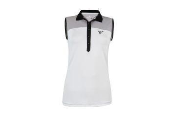 girls golf Da Polo oA Colorblock Weiß/Grau S