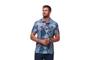 TravisMathew FS24 Hr Polo Featherweight Summer Navy/Pink L
