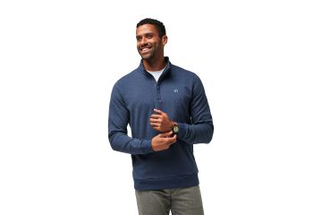 TravisMathew FS24 Hr Layer Cloud Quarter Zip 2.0 Navy XXL
