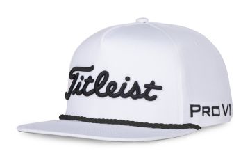Titleist Cap Tour Rope Flat Bill Weiß/Schwarz