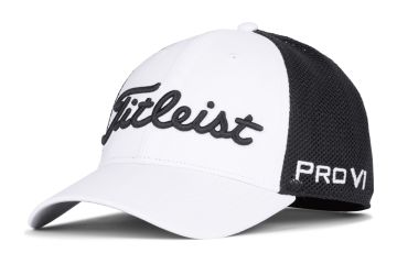 Titleist Cap Tour Performance Mesh Weiß/Schwarz
