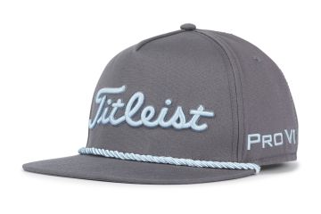 Titleist Cap Tour Rope Flat Bill Grau/Türkis