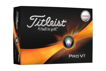 Titleist Pro V1 Performance Alignment Golfbälle Weiß/Rot