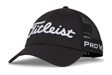 Titleist Cap Tour Performance Mesh Schwarz/Schwarz/Weiß
