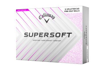 Callaway Supersoft 25 Golfbälle Splatter Weiß/Pink 12-Pack