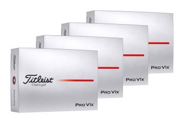Titleist Pro V1x 2025 Golfbälle Weiß 4er-Pack