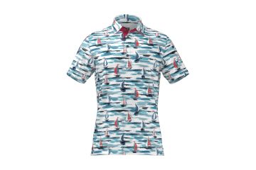 2bU Sailing Print Poloshirt