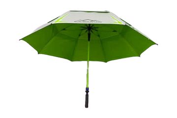 Sun Mountain Regenschirm UV Chrome Series 68 Silber/Limegrün