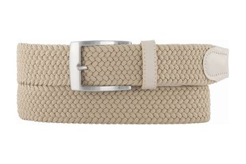 Alberto Hr Gürtel Basic Braided Beige 85