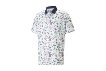 Puma FS23 Hr Polo Lagoon Weiß S
