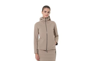 MDC HW24 Da Sweatjacke mit Kapuze Hardshell Taupe 42