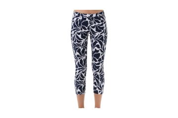 MDC FS25 Da Hose 7/8 Matisse Print Cropped Navy/Weiß 34