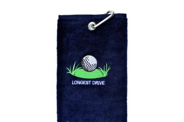 Schlägertuch mit Stick Longest Drive-Navy