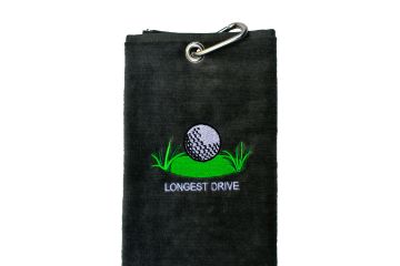 Schlägertuch mit Stick Longest Drive-Schwarz