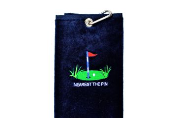 Schlägertuch mit Stick Nearest the Pin neu-Navy