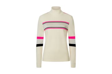 Bogner HW24 Da Pullover Lissa Weiß/Pink 36