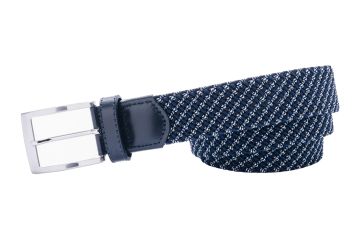 Alberto Hr Gürtel Multicolor Braided Stretch Braun/Marine 90