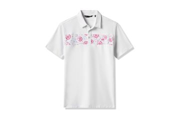TravisMathew FS25 Hr Polo Good Good Flourish Weiß/Pink M