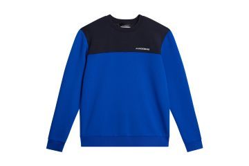 J.Lindeberg HW23 Hr Pullover Jeff Blau XL