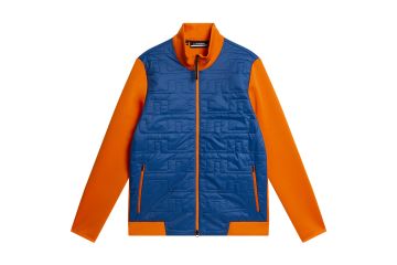 J.Lindeberg HW23 Hr Jacke Quilt Blau/Orange L
