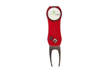 Aspect Snap Pitchgabel mit Planetgolf Ballmarker Rot