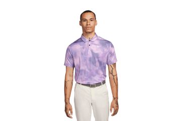 Nike FS24 Hr Polo Dri FIT Ombre Print Tour Lila/Rosa XL