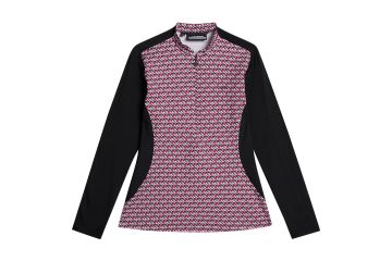 J.Lindeberg HW23 Da Midlayer Marilyn Schwarz/Rot/Weiß S