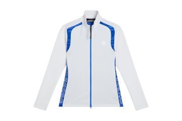 J.Lindeberg HW23 Da Jacke Midlayer Solar Print Weiß/Blau S
