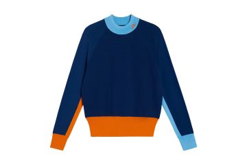 J.Lindeberg HW23 Da Pullover Zoe Blau/Orange S