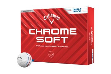 Callaway Chrome Soft 24 Triple Track Golfbälle Weiß 12-Pack