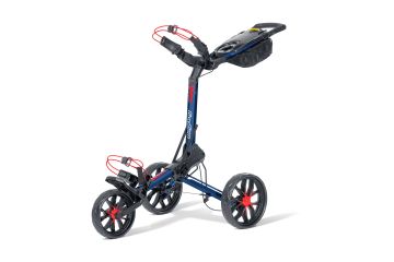 Bag Boy Slimfold Trolley-Navy/Rot