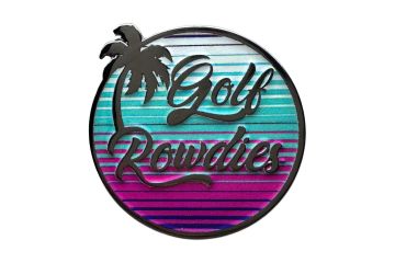 Golf Rowdies Ballmarker ''Logo mint/pink''