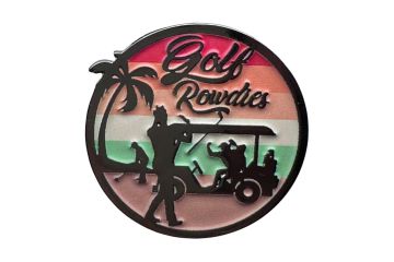 Golf Rowdies Ballmarker ''Golf Rowdies - Logo Retro''