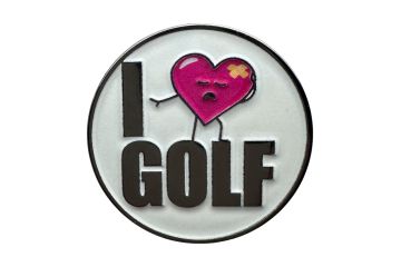 Golf Rowdies Ballmarker ''I Love Golf''