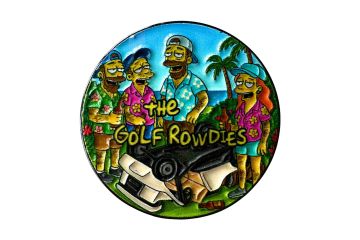 Golf Rowdies Ballmarker "The Golf Rowdies - Broken Cart"
