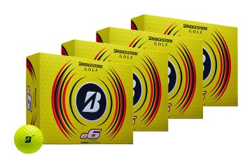 Bridgestone e6 Soft Golfbälle 4er-Pack Gelb