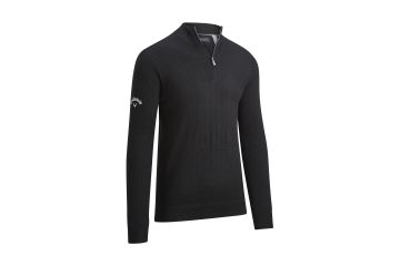 Callaway NOS Hr Pullover 1/4 Zip Windstopper Schwarz M