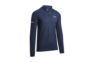 Callaway FS24 Hr Pullover 1/4 Zip Blended Merino Navy M