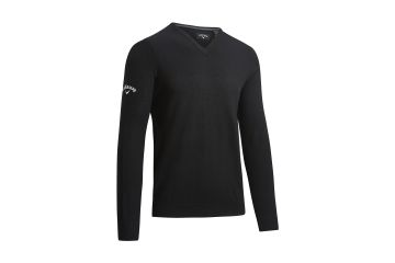 Callaway NOS Hr Pullover V-Neck Merino Schwarz S