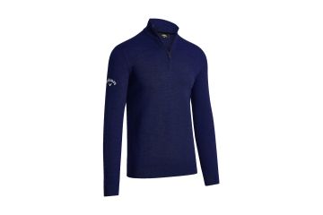 Callaway NOS Hr Pullover 1/4 Zip Merino Navy M