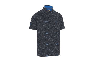 Callaway HW23 Hr Polo Golf Print Schwarz S