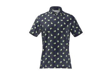 Golf Rowdies Hr Polo Print Planetgolf Navy/Grün XS