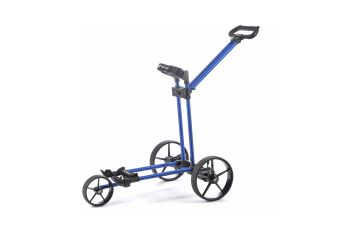 Flat Cat Push Trolley Metallic Blue