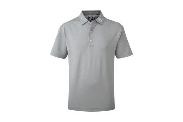 FootJoy NOS Junior Polo Stretch Pique Solid Grau L